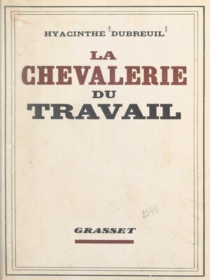 cover image of La chevalerie du travail